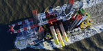 Erstes Fundament für den Offshore-Windpark Nordsee One erfolgreich errichtet