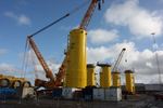 Denmark: First Transition Piece for Veja Mate Offshore Wind Farm Upended