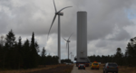 Denmark: Record-breaking transport of turbine tower section