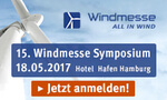 15. Windmesse Symposium 2017: Jetzt Ausstellungsplatz sichern!