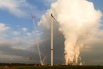 Nordex errichtet erstmals Großturbine auf 134 Meter hohem Stahlrohrturm 