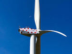 Senvion wind turbine decorated for the Tour de France