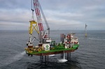 Letztes Suction Bucket Jacket-Fundament im Offshore-Windpark Borkum Riffgrund 2 installiert 