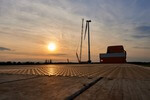 Baufortschritt des Windparks „Målarberget“ 