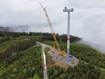 Erstes Windrad des ersten Windparks in Kärnten errichtet