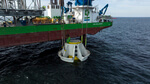 Weltneuheit: Innovative Stahlkragen an Offshore-Fundamenten im RWE-Windpark Kaskasi installiert