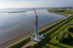 World-first: RWE operates wind turbines on a dike
