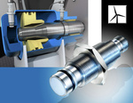 High pressure-resistant inductive sensors monitor the locking cylinders in wind power plants