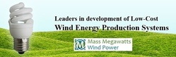 Mass Megawatts announces 1st sale of low-cost wind power system