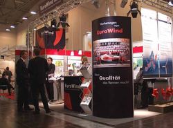 EuroWind GmbH staff at its exhibition stand