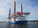 Neues Offshore-Kranhubschiff VIDAR in Bremerhaven getauft