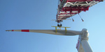 Halfway through the turbine installation for the Nordsee Ost offshore wind farm
