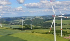 Wie hier in Rheinland-Pfalz am Standort Lettweiler Höhe drehen sich künftig fünf GE 2.5-120 Windräder im hessischen Amöneburg