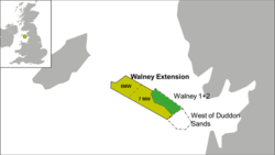 The Walney Extension Offshore Windfarm is located off the English west coast in the Irish Sea. It is split in to two phases