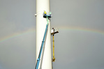 Erster Windpark mit automatischer Abschaltung nächtlichen Dauerblinkens steht in Nordfriesland