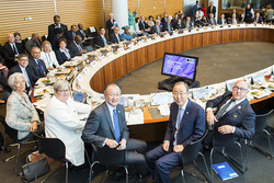 The leaders of the IMF, World Bank Group, and United Nations welcomed ministers from 42 countries for the climate ministerial.