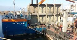 The containers will be used on board the accommodation pontoon “Astrachan”