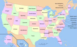 Federal States of the US (GNU Free Documentation License)