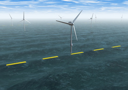 So könnte es aussehen, wenn die NEMOS-Anlagen im Offshore-Windpark eingesetzt werden. (Alle Fotos: NEMOS)