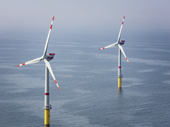 Copyright: Global Tech I / Henthorn; Die Bachmann Monitoring GmbH überwacht mit ihren Condition Monitoring Systemen rund 22% der in 2015 neu installierten Leistungen aller Offshore Windenergieanlagen (WEA) in Deutschland