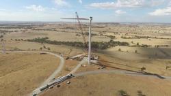 Image: Coonooer Bridge Wind Farm under construction, News Ltd