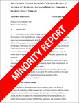 Climate Change Authority Special Review: Minority Report 