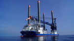 Dudgeon Offshore-Windpark: Erste Turbine im Wasser