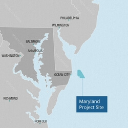 Lage des Maryland-Projekt (Bild: US WInd)