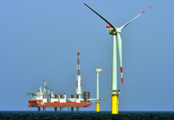 The planned offshore wind farm is located next to the Trianel Windpark Borkum I which is already up and running (Image: Trianel)