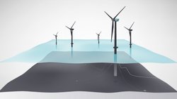 Graphic of Hywind currently under construction (Image: Statoil)