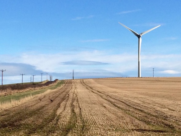 Windenergieanlage in Großbritannien (Foto: kr)