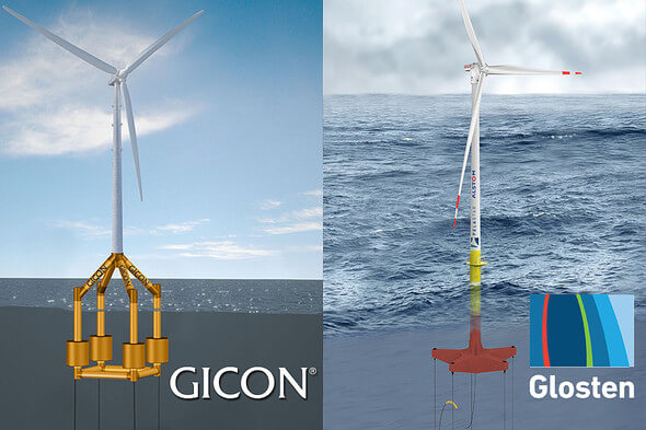 Die beiden Ingenieurdienstleister GICON® (Deutschland) und Glosten (USA) bündeln zukünftig ihre Expertisen für die Weiterentwicklung der TLP-Technologie (Bild: GICON/Glosten)