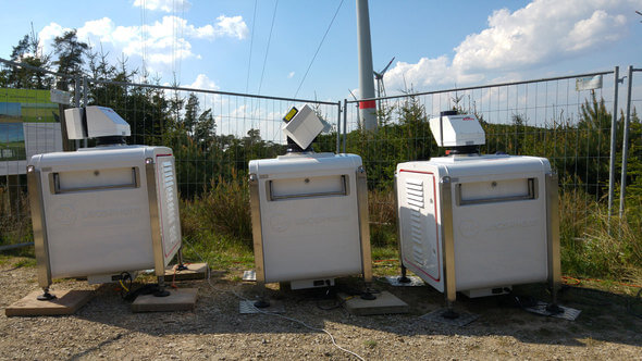 Laserbasierte Fernmessgeräte bieten hier eine günstige Alternative zu den üblichen Windmessmasten (Foto: Fraunhofer IEE)