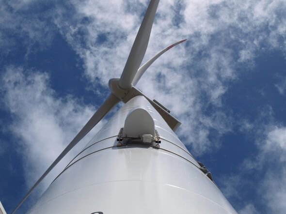 Antenne an der Windkraftanlage (Bild: © Dirkshof / Parasol GmbH & Co.KG)