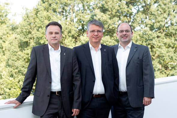 The SAERTEX Global Executive Board: Dietmar Möcke, Christoph Geyer, Dr. Guido Kritzler (from left to right)