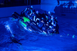 Beim Team-Training sitzen alle Mann in einem Boot (Foto: Benjamin Nolte)