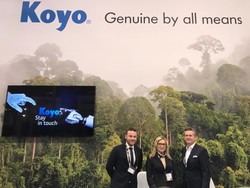 Mrs. Sadzida Smajlovic, General Manager of Kugellager-Premium GmbH visited the Koyo team at the Hannover Messe 2019 (Image: Koyo)