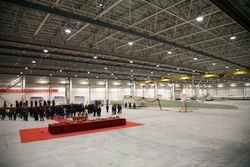 Rotor blade in Nordex&#039;s new rotor blade production plant in China