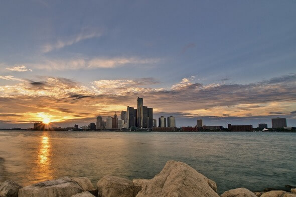 Skyline of Detroit at the Great Lake District in the USA (Image: Pixabay)