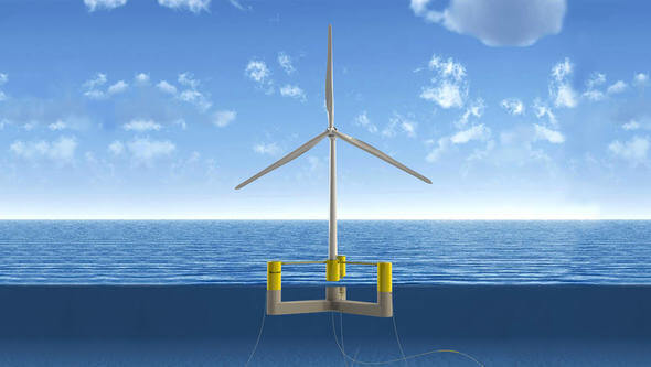 The University of Maine has installed a floating turbine recently. (Image: University of Maine)