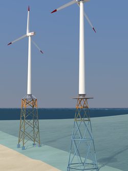 Durch Leichtbau lässt sich bei Windenergieanlagen viel CO2 einsparen (Bild: Salzgitter Mannesmann Renewables GmbH)