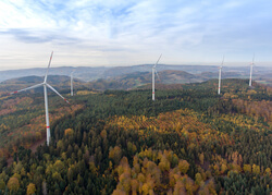 Windpark Kahlberg. Ein gemeinsames Projekt von GAIA und EnBW. Inbetriebnahme: 2018. (Bild: GAIA)