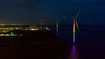 Ørsted lights up wind turbines in rainbow colours 