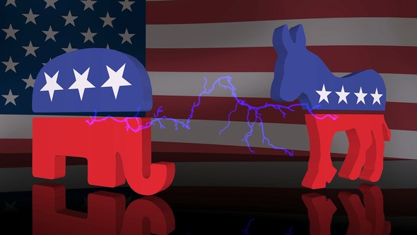 Der Esel ist das Maskottchen der Demokraten, während die Republikaner es mit dem Elefanten halten (Bild: Pixabay)