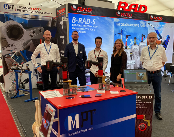 M-PT and RAD Torque Systems exhibit together at the HUSUM Wind (Image: M-PT)