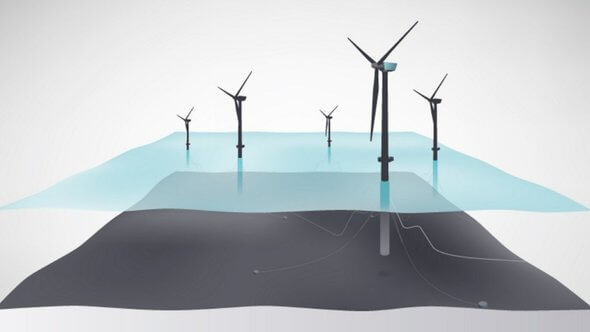 The first floating offshore wind farms are now in place, as can still be seen here in Equinor's graphic. (Image: Equinor)