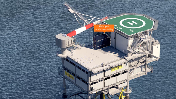 Image: Neptune Energy-operated platform Q13a-A in the Dutch North Sea (Image: Emerson)