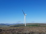 Looking up: first turbines installed at South Kyle Wind Farm 