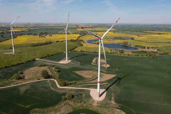 Ein Onshore-Windpark von wpd (Bild: wpd)