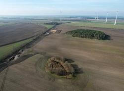 Aktueller Blick auf das Areal des Windparks Elster Repowering. Alle 50 Altanlagen wurden demontiert (Bild: VSB Gruppe)